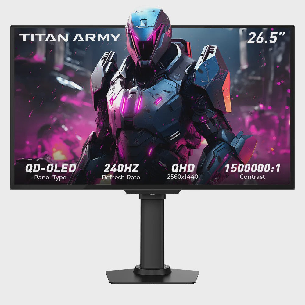 Titan Army G2785S 26.5" QD-OLED Gaming Monitor | QHD 240Hz | 0.03ms | HDR10 | Esports