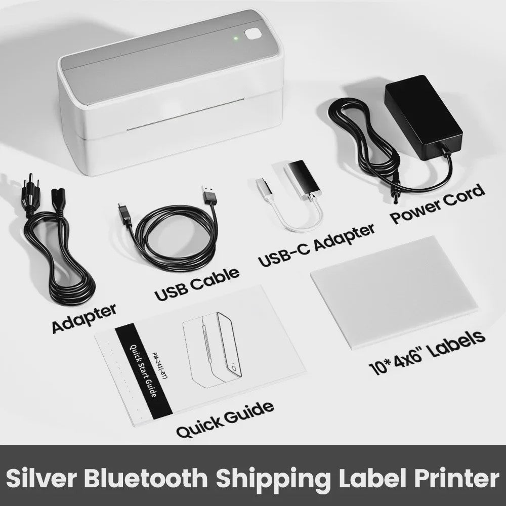 Phomemo PM-241BT Bluetooth Labelprinter - Draadloos Printen voor Verzending & Producten