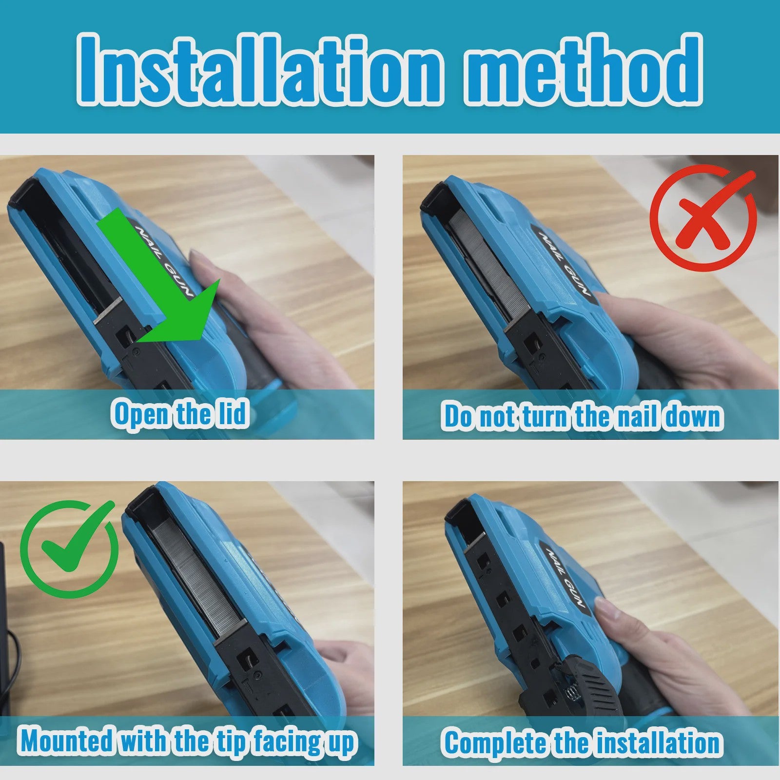 Draadloos Elektrisch Nietpistool - 2-in-1 Oplaadbaar voor Meubelstoffering, Houtbewerking & DIY