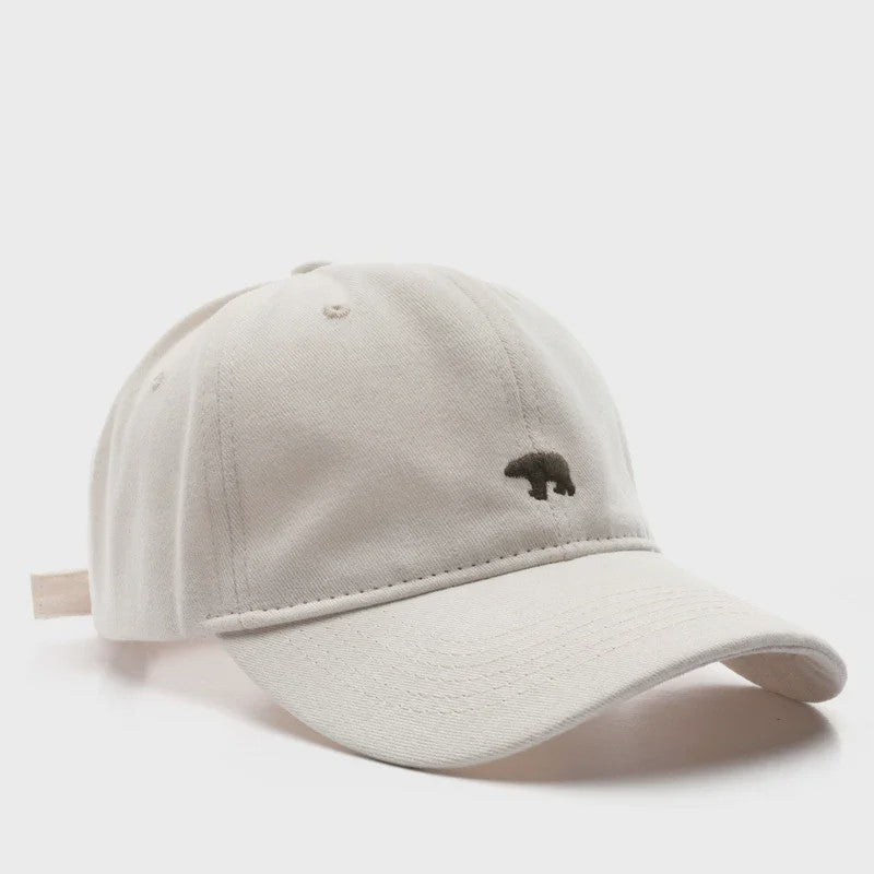 Unisex Katoenen Baseballpet met IJsbeer Embroidery - Zomer & Casual Stijl