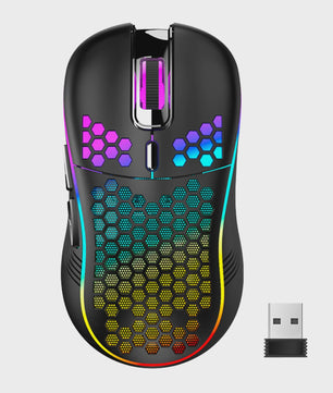 RGB Gaming Muis met Honingraat Design, 7200 DPI, Ergonomisch & Bedraad