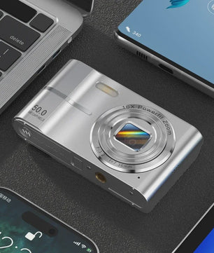 50MP Digitale Camera met 16x Zoom & 4K Video - Ideaal voor Studenten & Outdoor Avonturen