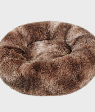 Luxe Ronde Hondenkussen - Extra Zacht & Warm Pluche Hondensofa voor Middelgrote Honden en Katten