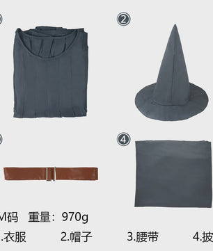 Gandalf Tovenaar Kostuum Heren - Compleet Wizard Cosplay voor Halloween & Feest