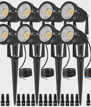 Waterdichte LED Tuinspot 7W Warm Wit met Grondspies - IP65 Buitenverlichting