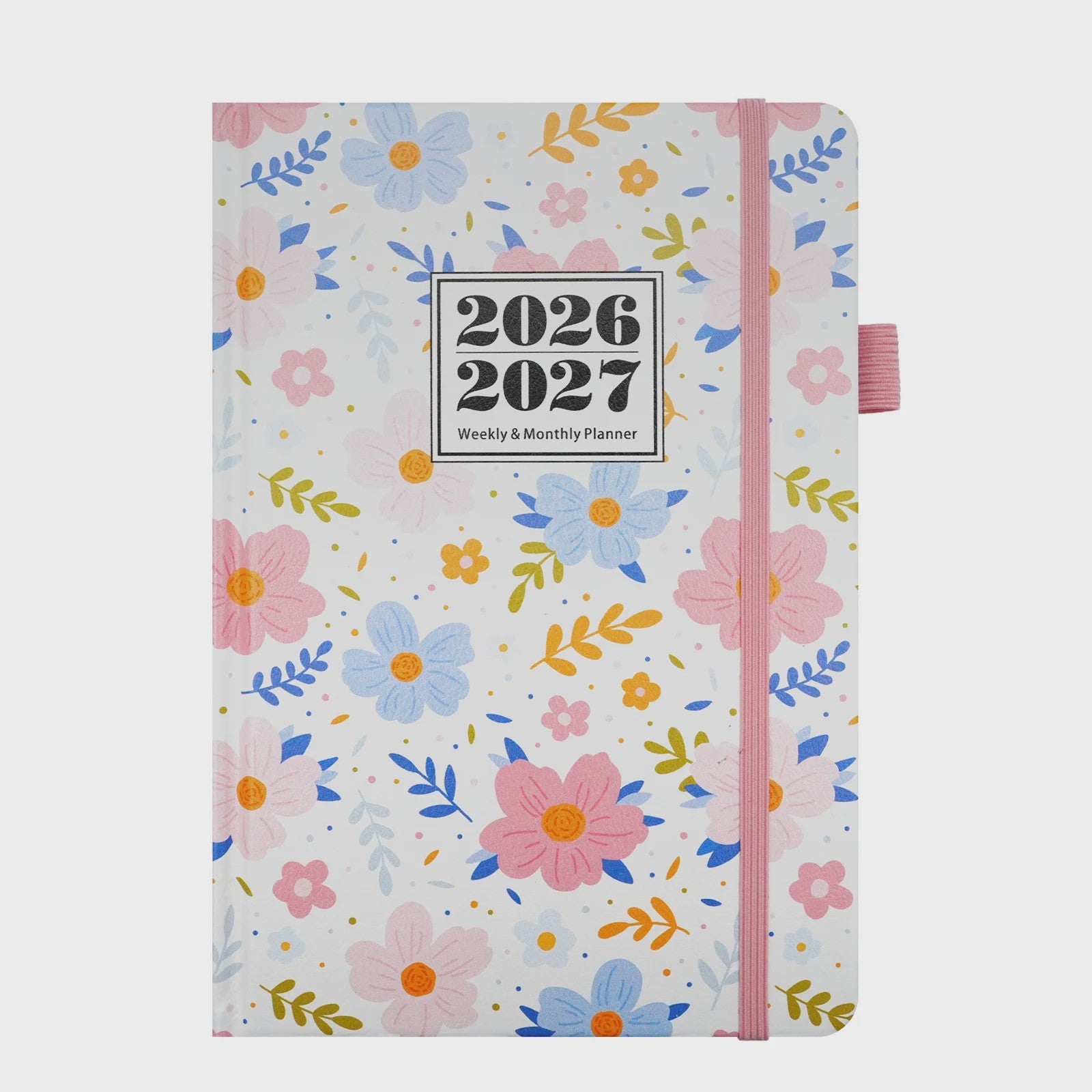 Bloemen A5 Planner 2026-2027: Week & Maand Overzicht met 144 Pagina's