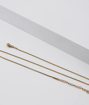 Eenvoudige Gouden RVS Box Chain Ketting - 1.2mm Dikte - Unisex Sieraden