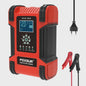Foxsur Slimme Automatische Acculader 12V/24V met Digitaal Display en Reparatie Modus