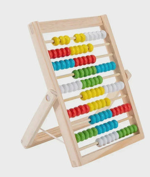 Houten Telraam Educatief Speelgoed - 100 Kralen voor Rekenonderwijs en Montessori Leren