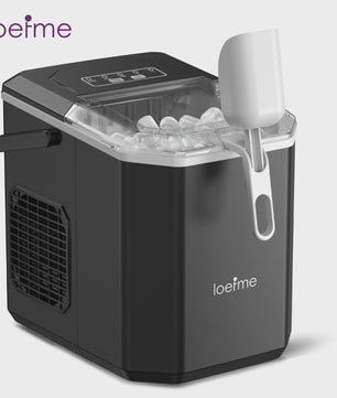 LOEFME Draagbare IJsmachine - 15kg/24u, Snel IJs Maken in 6-13 Minuten
