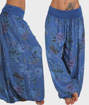 Dames Harembroek met Digitale Print - Wijdvallend & Comfortabel Plus Size Model