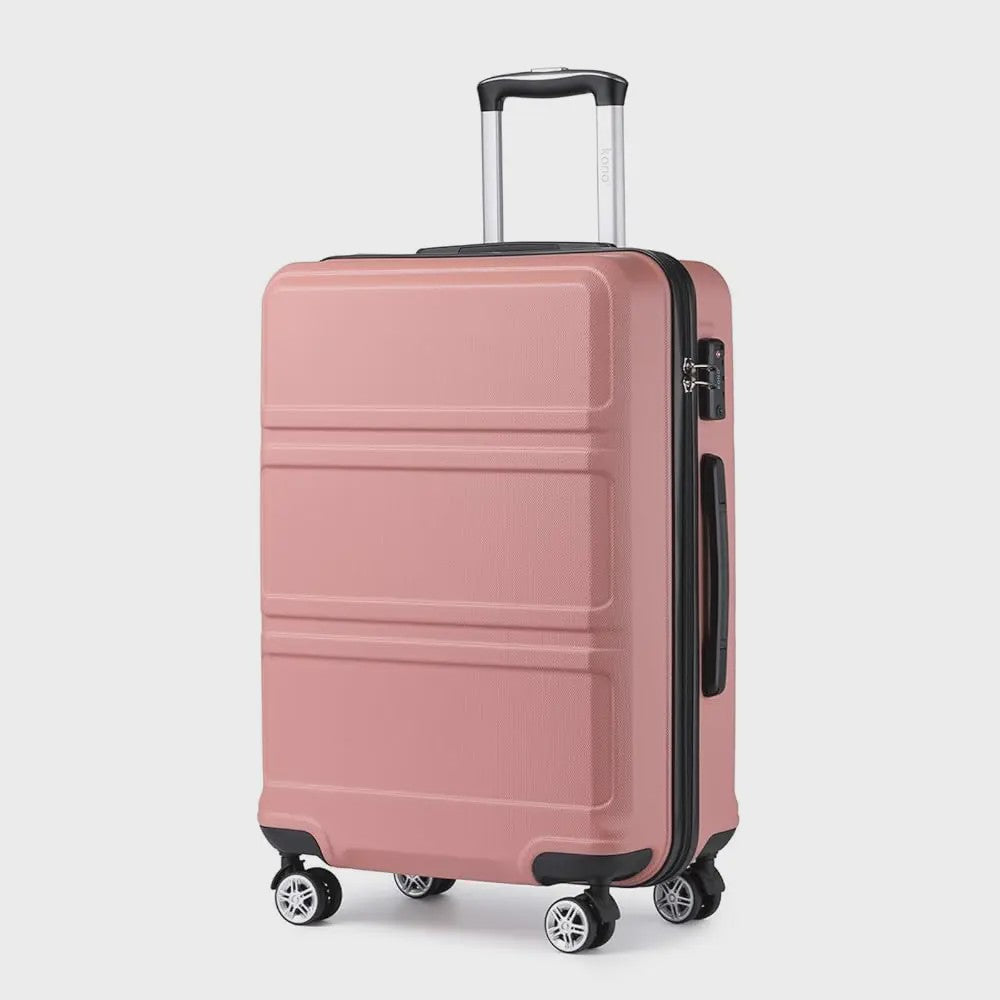 KONO Lichtgewicht ABS+PC Koffer met 4 Twin Wheels en TSA Slot - 36L tot 141L