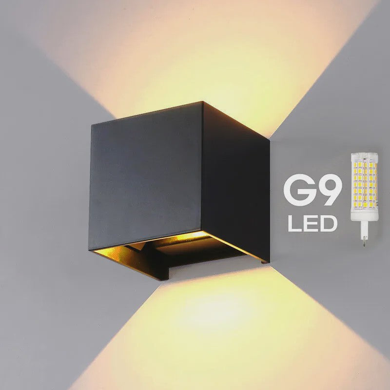 Moderne G9 LED Wandlamp Waterdicht IP65 Aluminium - Buiten & Binnen Gebruik
