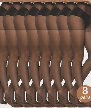 Dames Pantyhose & Leggings: 2/5/8/10 Paar - Zijdezacht, Anti-Haak, Ademend & Ultra-Dun