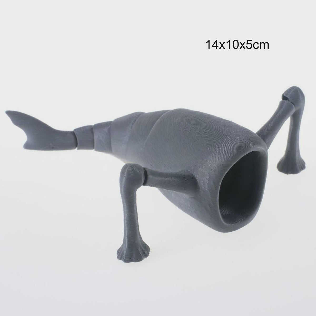 3D Geprinte Zeemonster Actiefiguur - Flexibel Speelgoed & Decoratie