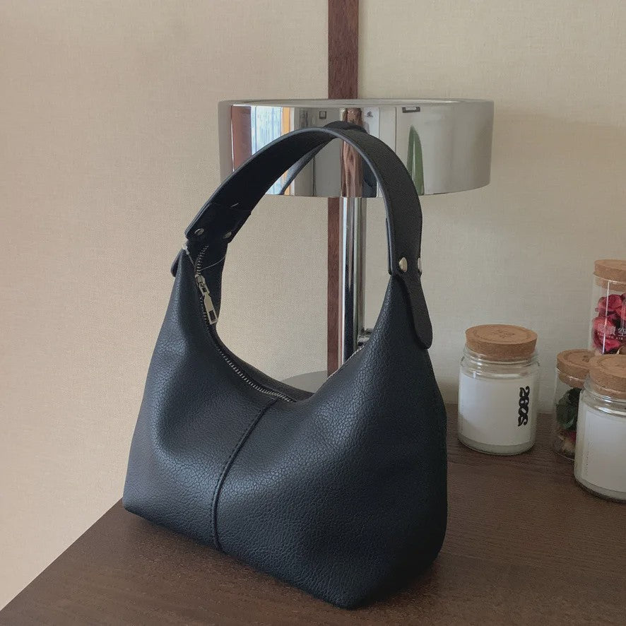 Vintage PU Lederen Schoudertas voor Dames - Hobo Stijl