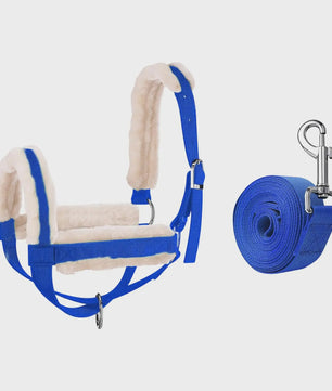 Verstelbare Nylon Halster met Lijn voor Paarden, Koeien, Schapen & Geiten - Dagelijks Gebruik