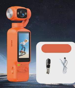 Compacte 4K Action Camera met 180° Roteerbare Lens - Ideaal voor Vlogs, YouTube & TikTok