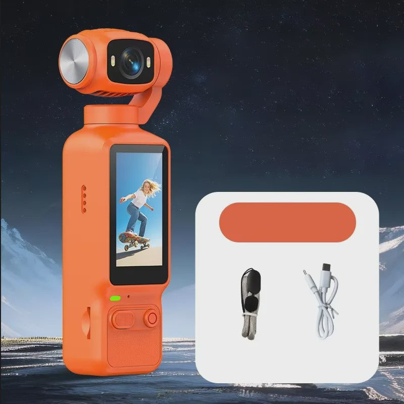 Compacte 4K Action Camera met 180° Roteerbare Lens - Ideaal voor Vlogs, YouTube & TikTok