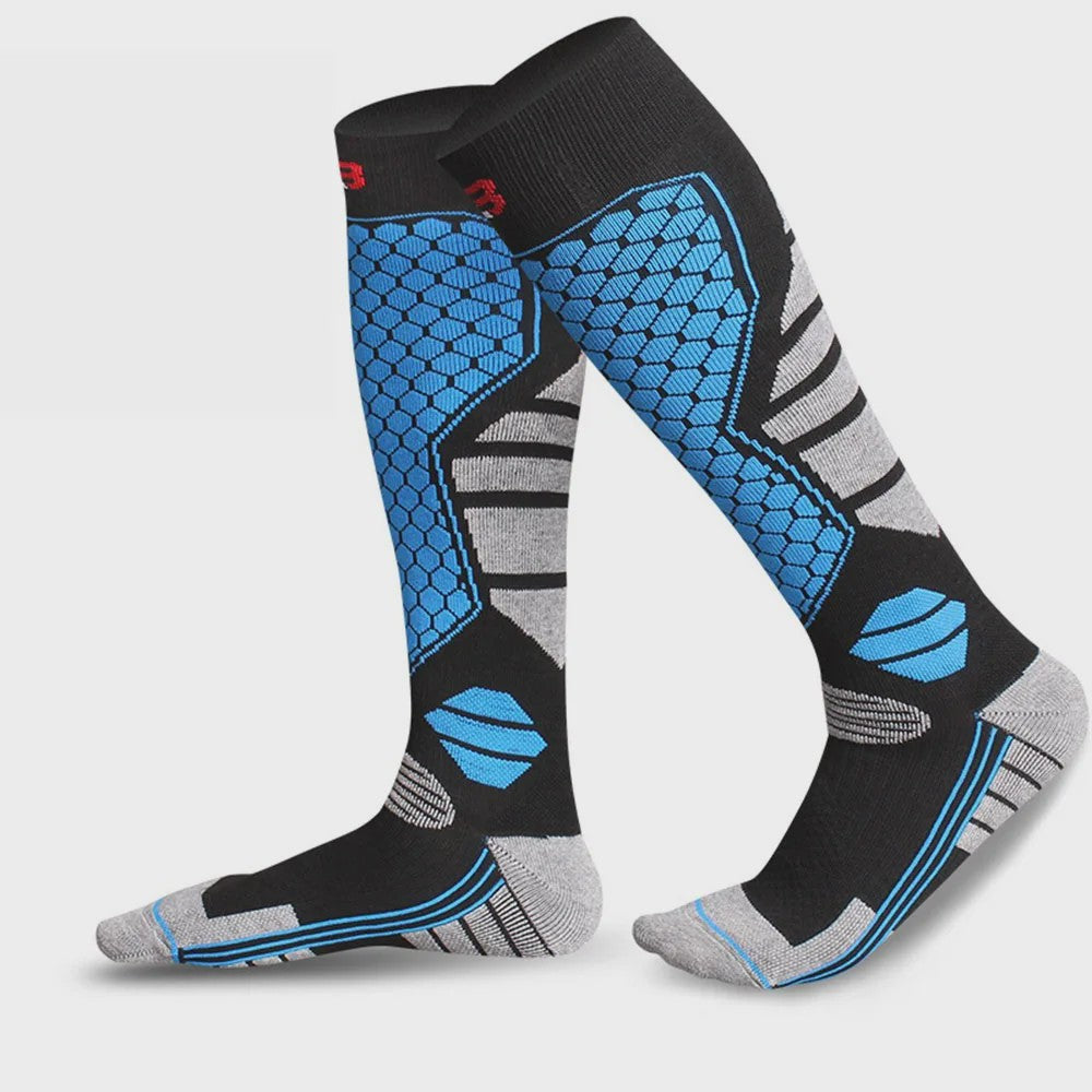 Warme Ski Sokken - Anti-slip, Ademend & Thermisch - Kniehoog