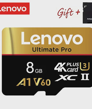 Lenovo Ultimate Pro Micro SDXC Kaart - 512GB, 4K UHD, V60, A1, Hoge Snelheid