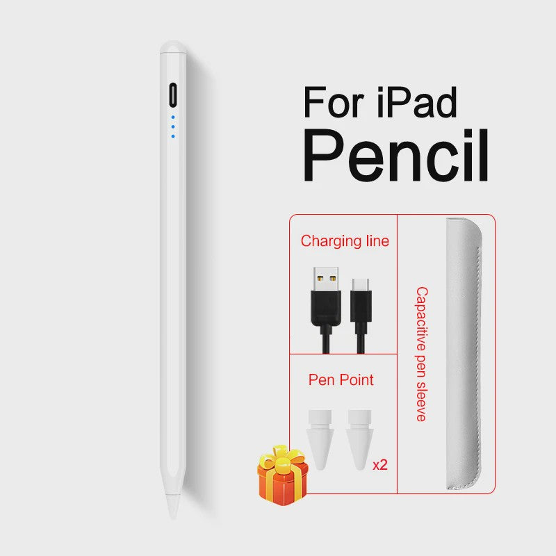 Stylus Pen voor iPad met Kantelfunctie en Palm Rejection - Compatibel met A16 Pro, Mini 6/7, Air 4/5, iPad 7-11 Gen