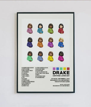 Drake Album Cover Posters - Canvas Muurdecoratie