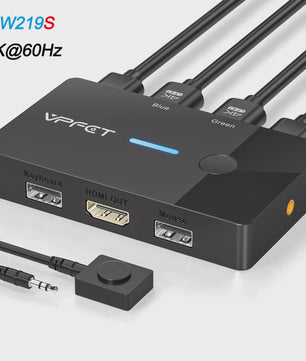 4K 60Hz HDMI KVM Switch: Deel 1 Monitor, Toetsenbord & Muis tussen 2 Computers