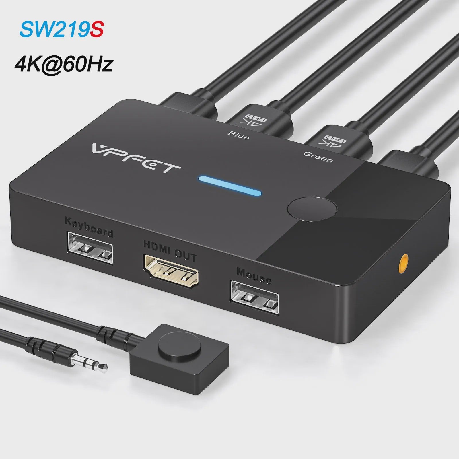 4K 60Hz HDMI KVM Switch: Deel 1 Monitor, Toetsenbord & Muis tussen 2 Computers