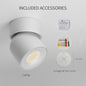 Aisilan LED Plafondspot Draaibaar & Kantelbaar - Oppervlakte Montage - 220V/110V