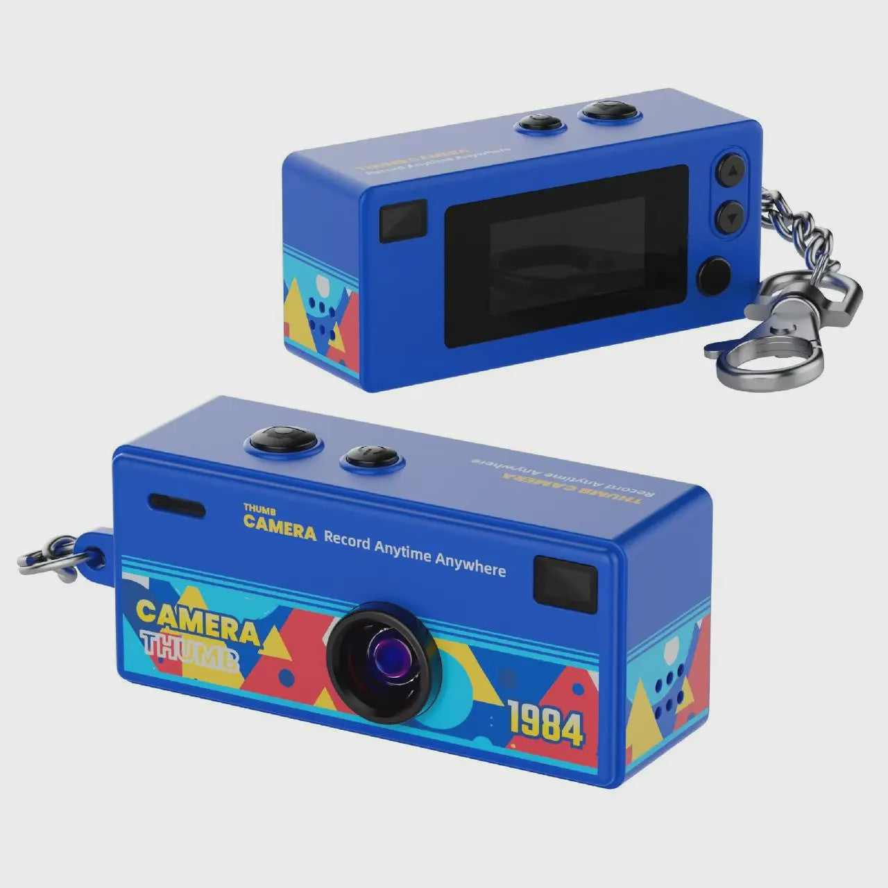 Retro Mini Digitale Camera Sleutelhanger - 1080P HD Video & Foto met Geheugenkaart Ondersteuning