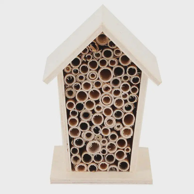 Houten Insectenhotel en Bijenhotel voor Tuin - Decoratief Buitenverblijf