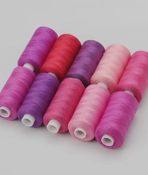 10 Rollen Polyester Naaigaren 402 - 400 Yards - Voor Hand & Machine