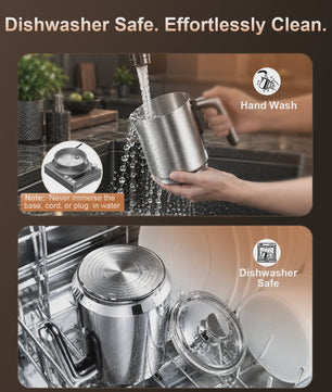 8-in-1 Elektrische Melkopschuimer: 8 Modi, 800ml, RVS, Latte Art & Meer
