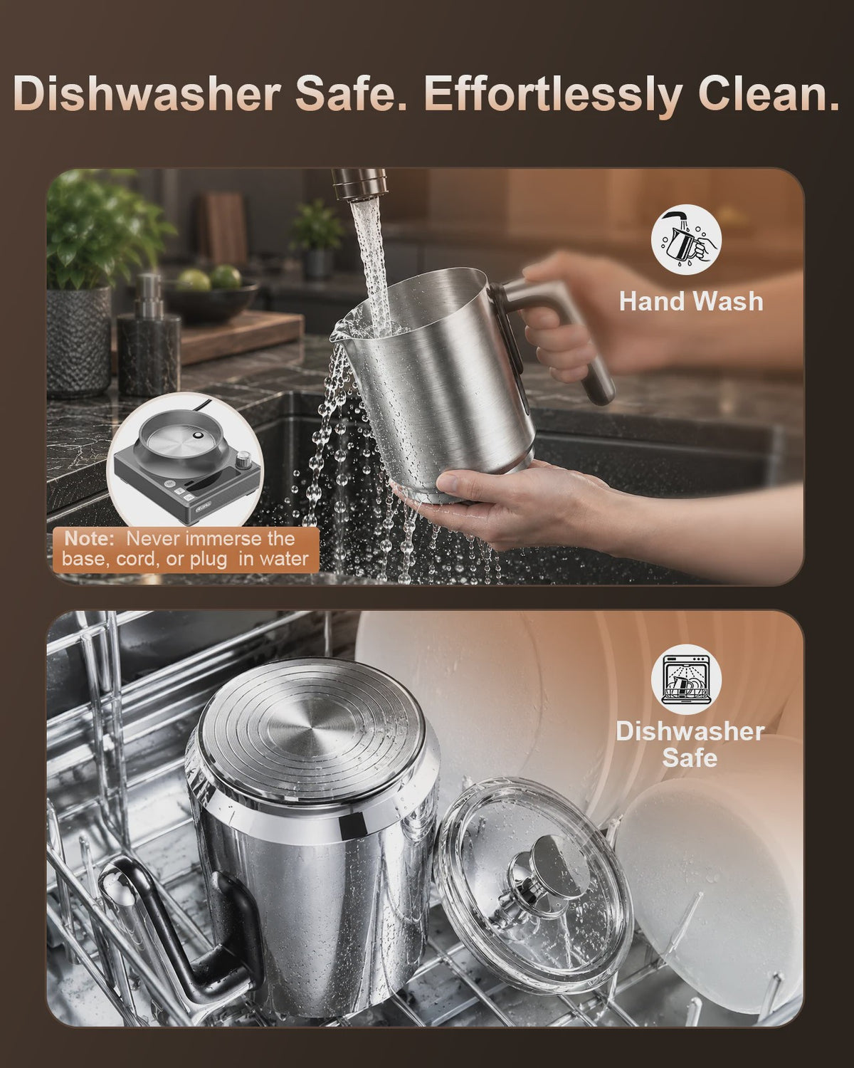 8-in-1 Elektrische Melkopschuimer: 8 Modi, 800ml, RVS, Latte Art & Meer