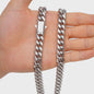 Zilverkleurige Roestvrij Staal Cubaanse Miami Link Ketting (6mm-14mm)