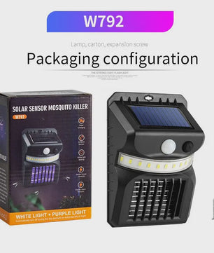 Solar Tuinlamp met Muggenkiller & Bewegingssensor - Waterdicht Buitenlicht