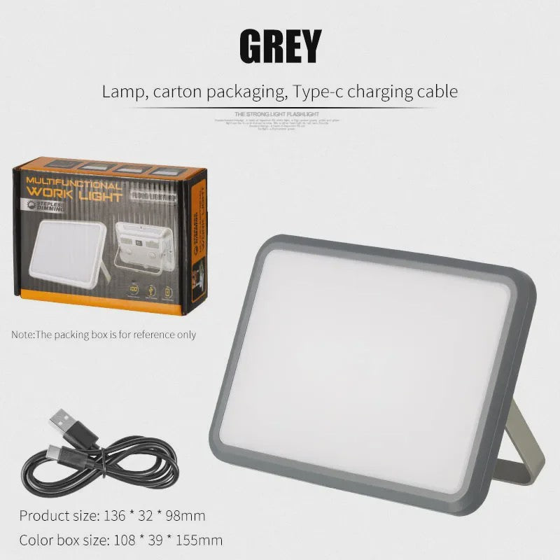 Oplaadbare Kampeerlamp Super Fel Werklicht met Magneet & Powerbank Functie