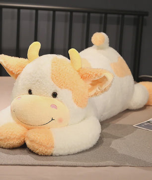 Knuffelkoe Pluche Speelgoed - Zacht Kussen voor Kinderen & Baby's (90cm)