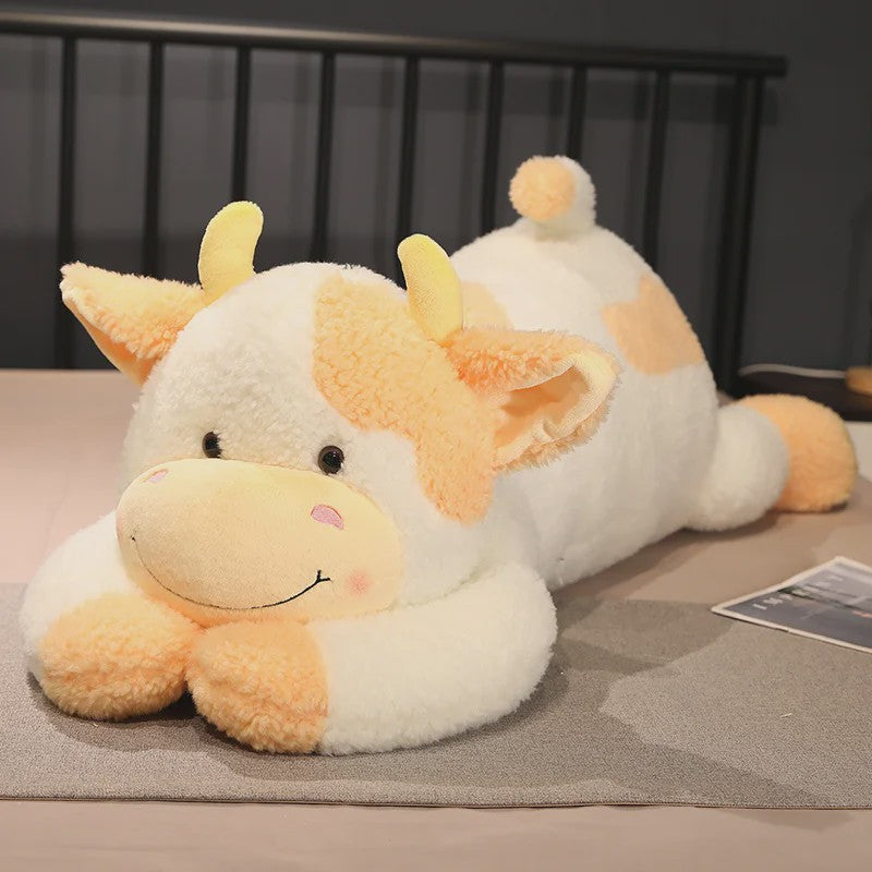 Knuffelkoe Pluche Speelgoed - Zacht Kussen voor Kinderen & Baby's (90cm)