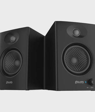 OHAYO C6 Actieve Boekenplank Speakers: 60W, Bluetooth 5.3, Glasvezel Unit, Multi-Input (USB/RCA/AUX) voor PC Gaming