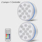 Waterdichte Onderwater LED Lamp met Afstandsbediening - 13 LEDs, RGB Kleuren, IP68