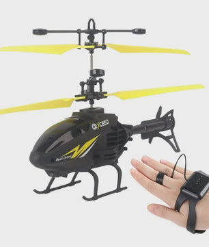 Handgestuurde RC Helikopter met Verlichting - Impactbestendig & Oplaadbaar