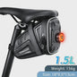 Waterdichte Fiets Zadel Tas met Reflecterende Strepen & Slimme Verlichting