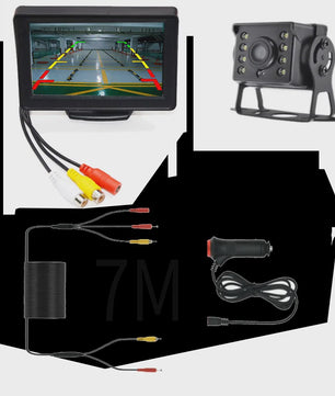 Universele HD Achteruitrijcamera met 4.3/5/7 inch Monitor - Nachtzicht & Waterdicht