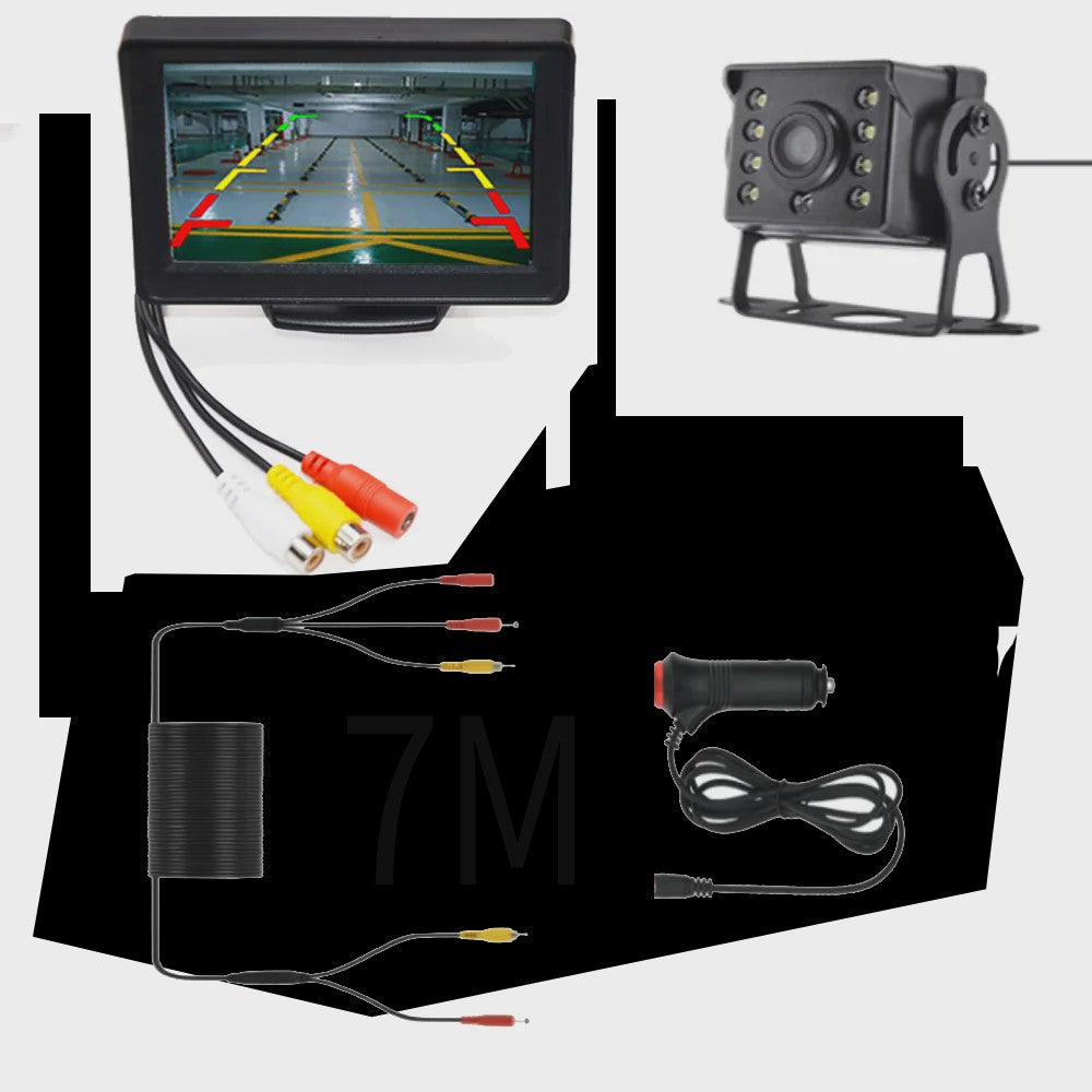 Universele HD Achteruitrijcamera met 4.3/5/7 inch Monitor - Nachtzicht & Waterdicht
