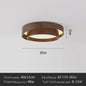 Nordic Walnoothouten LED Plafondlamp - Stijlvolle Verlichting voor Woonkamer, Eetkamer, Balkon, Slaapkamer