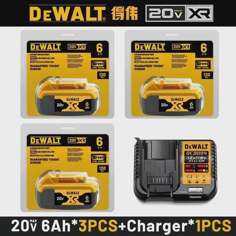 DeWalt 20V MAX XR 6.0Ah Lithium Accu - DCB206 - Snel Opladen