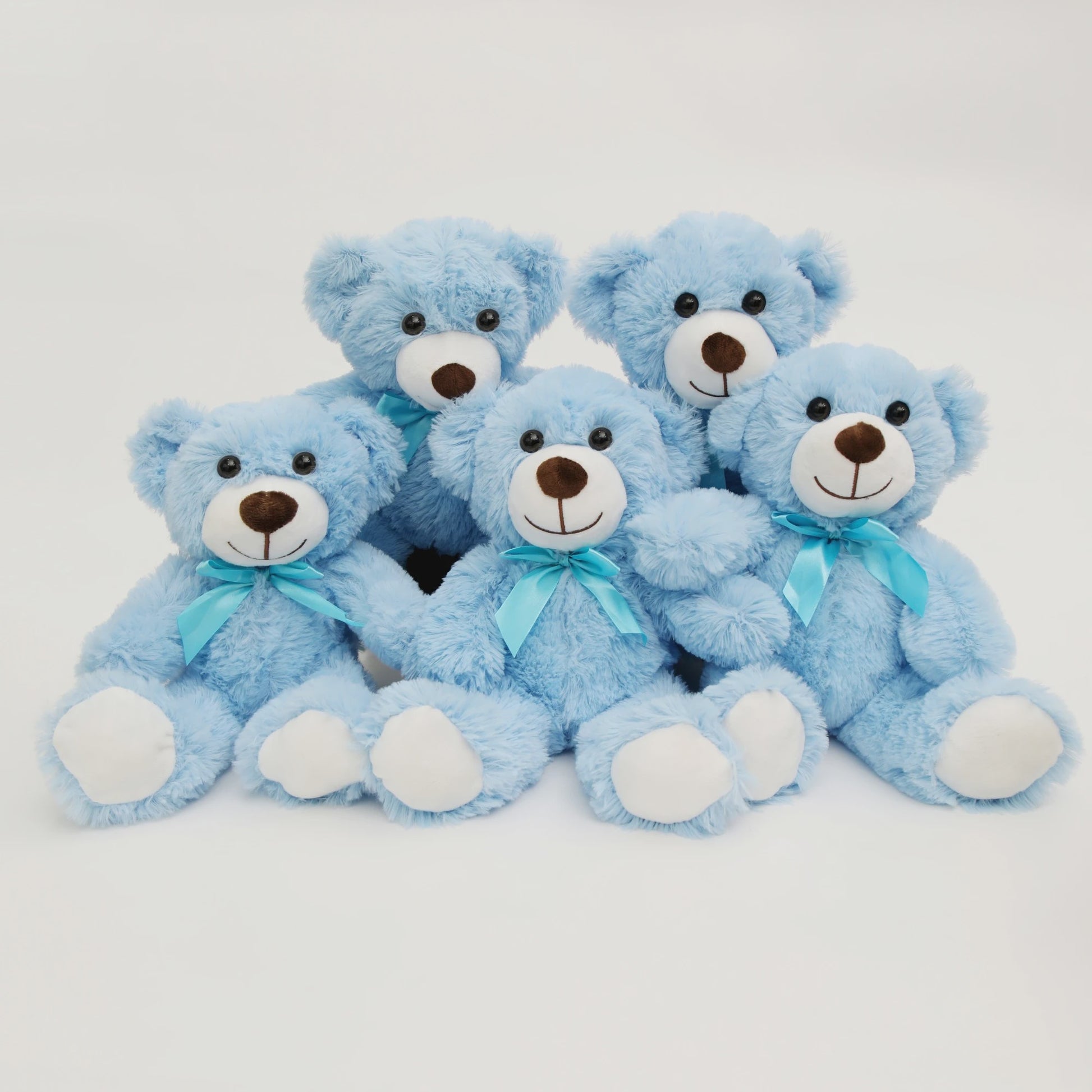 Set van 5 Pluche Teddyberen - 35cm - Knuffel Cadeau voor Kinderen & Vriendinnen