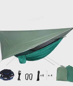 Draagbare Kampeerhangmat met Muggennet en Waterdichte Tarp